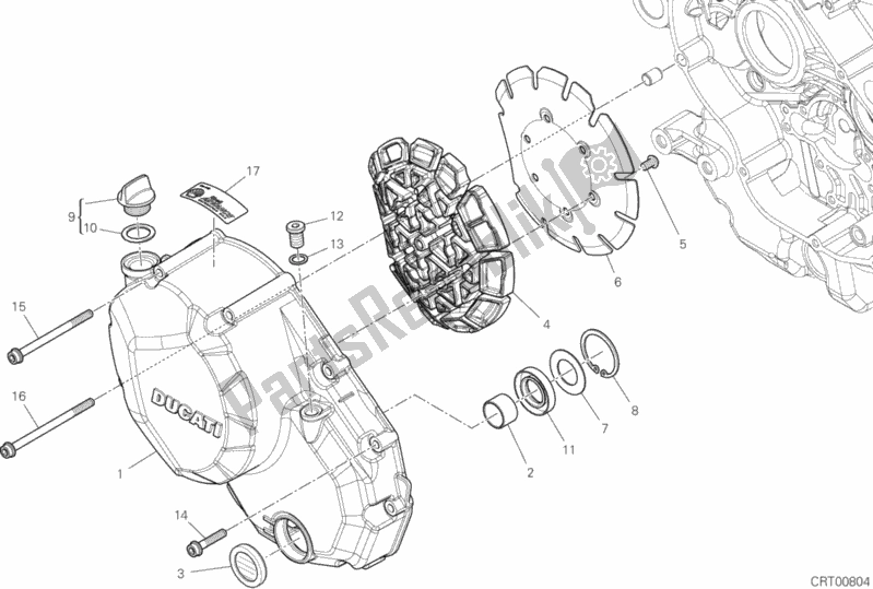 Todas las partes para Tapa Del Embrague de Ducati Hypermotard 950 SP 2020
